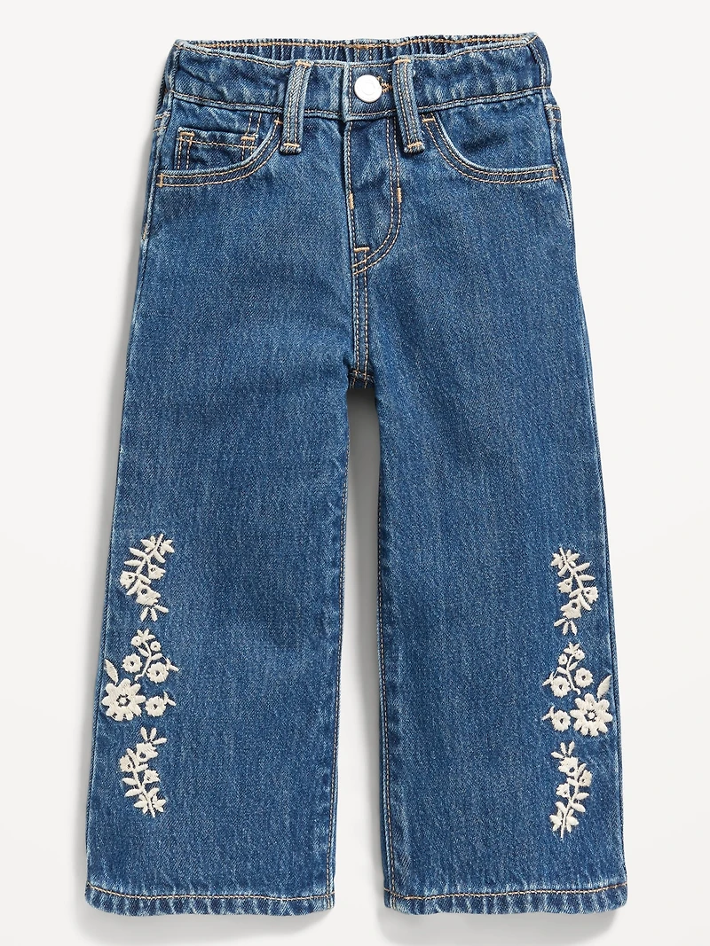 Baggy Wide-Leg Jeans for Toddler Girls