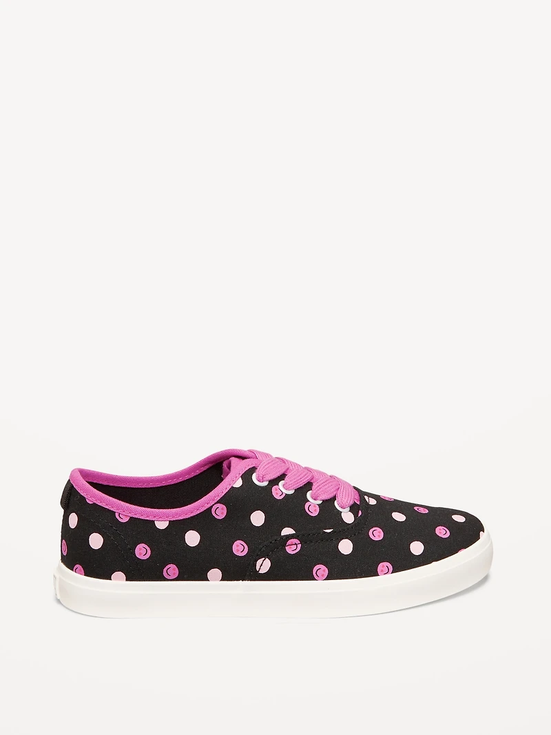 Canvas Lace-Up Sneakers for Girls