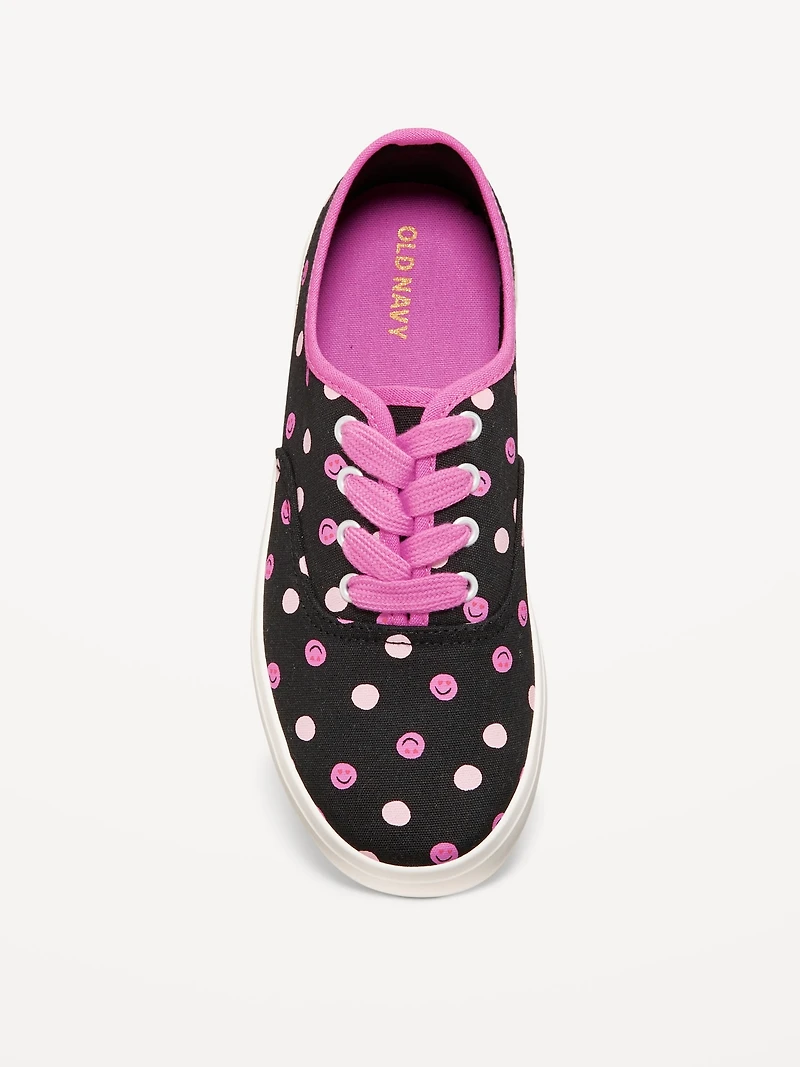 Canvas Lace-Up Sneakers for Girls