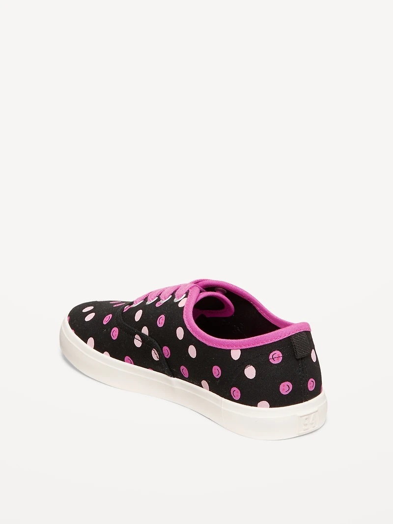 Canvas Lace-Up Sneakers for Girls