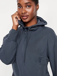 Dynamic Fleece Oversized Full-Zip Hoodie Sweatshirt