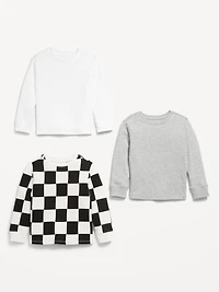 Long-Sleeve T-Shirt 3-Pack for Toddler Boys