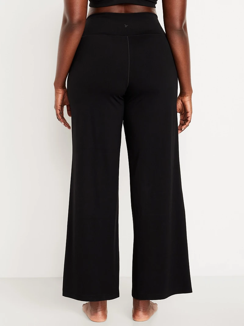 High-Waisted StudioSmooth Wide-Leg Pants