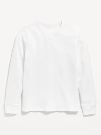 Long-Sleeve Waffle-Knit T-Shirt for Boys