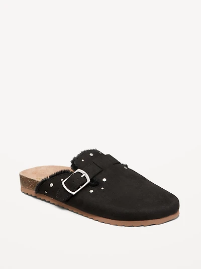 Studded Faux-Suede Clogs for Girls