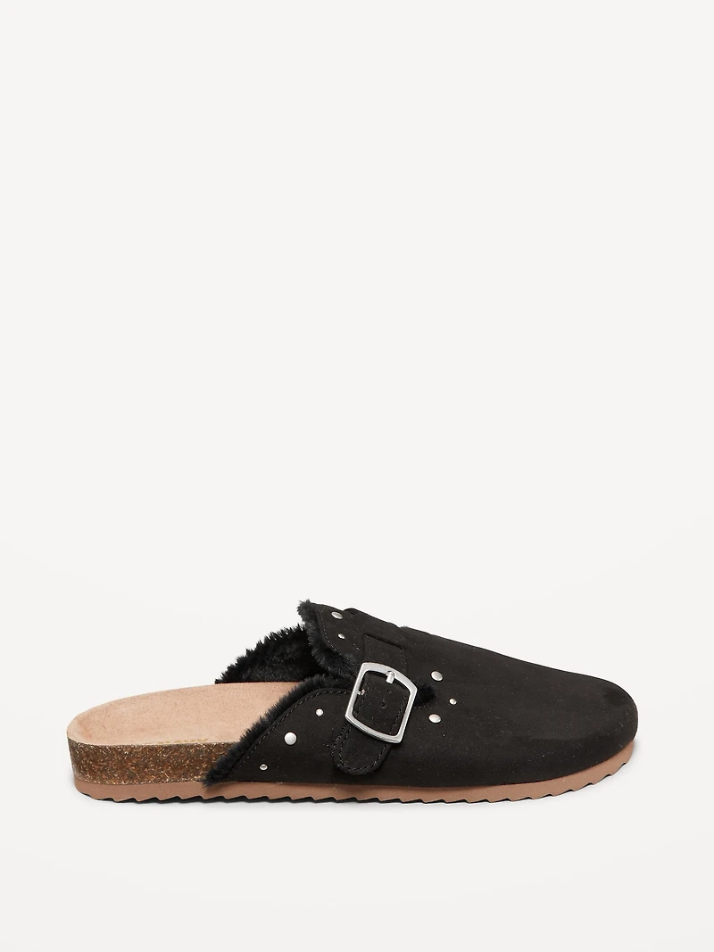 Studded Faux-Suede Clogs for Girls