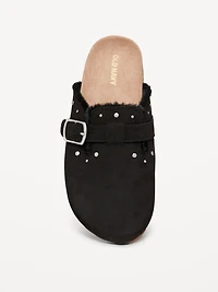 Studded Faux-Suede Clogs for Girls