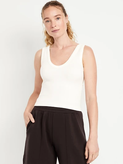 Exhale Seamless Fitted Rib Tank