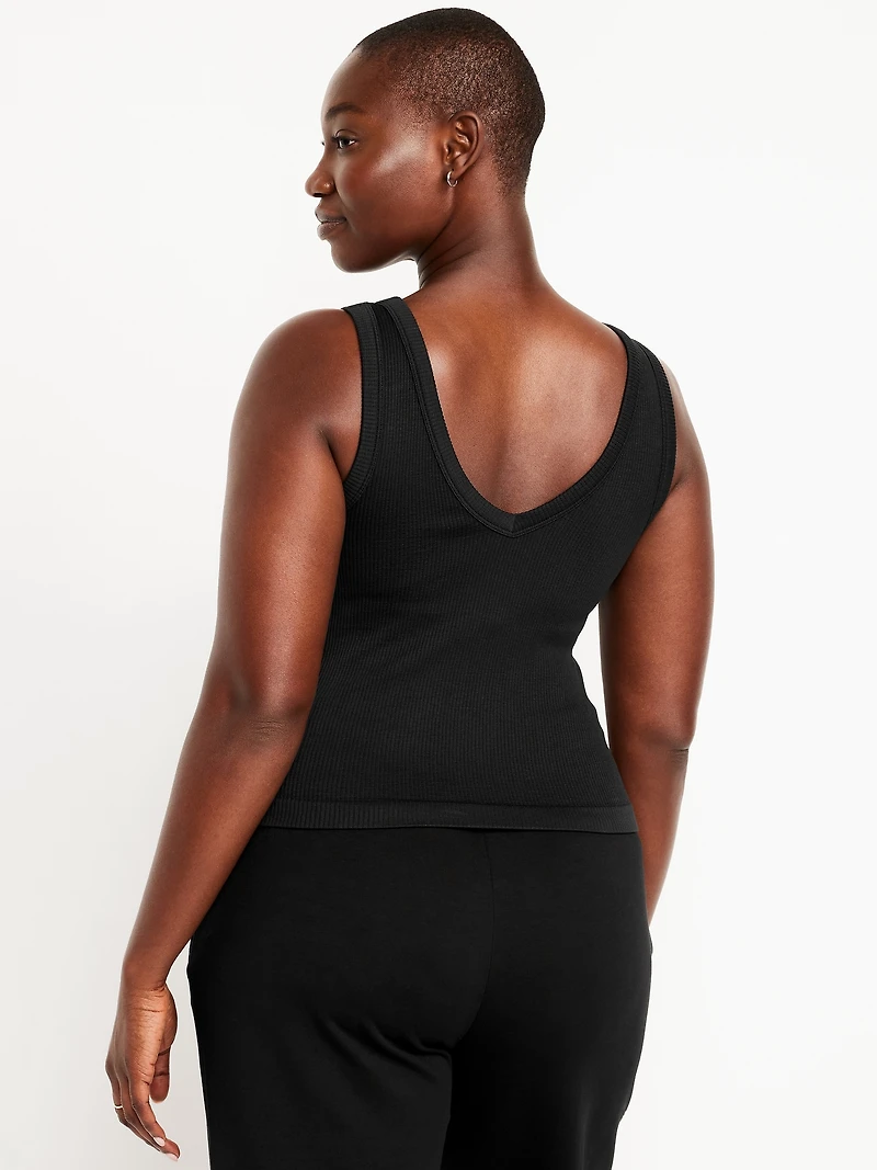 Exhale Seamless Fitted Rib Tank