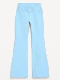 High-Waisted PowerChill Crossover Flared Leggings for Girls