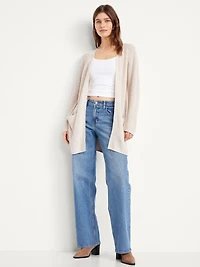Longline Open-Front Sweater