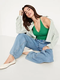 Racerback Crop Tank Top