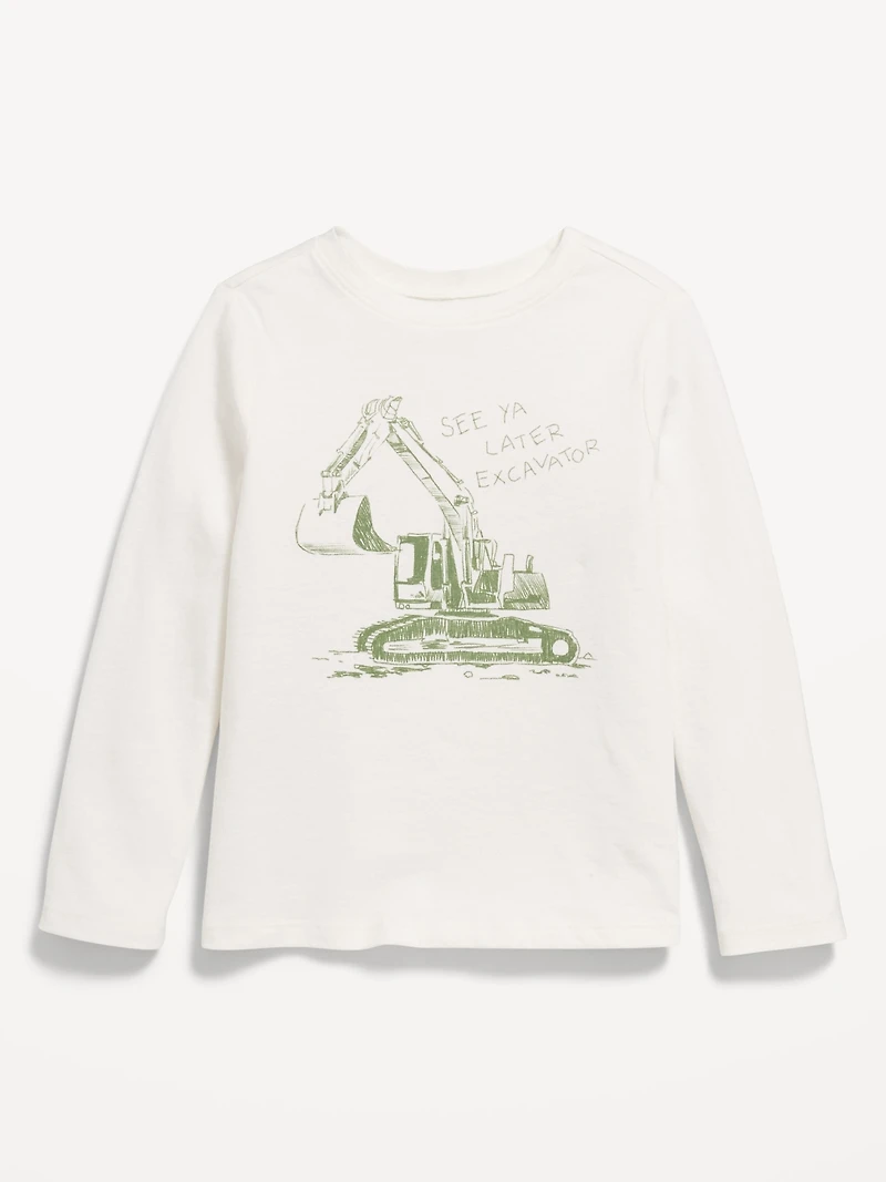 Long-Sleeve Unisex Graphic T-Shirt for Toddler
