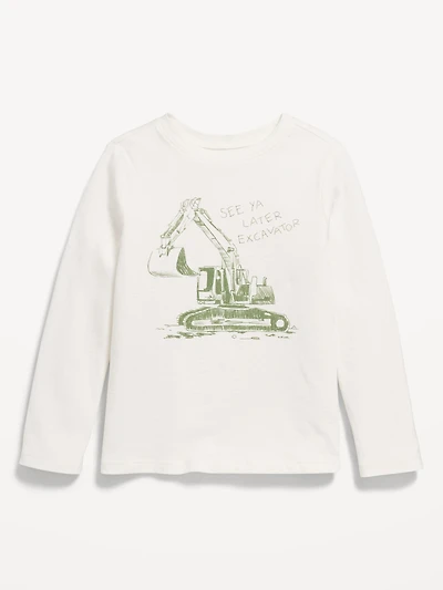 Long-Sleeve Unisex Graphic T-Shirt for Toddler