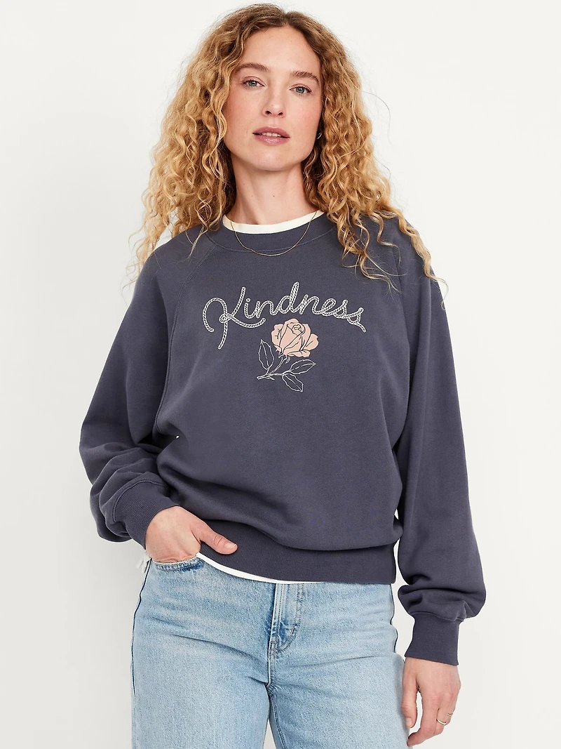 SoComfy Oversized Raglan Sweatshirt