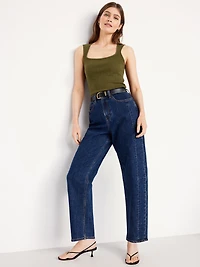 Trapeze-Neck Top