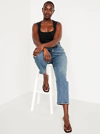 Sleeveless Pointelle Top