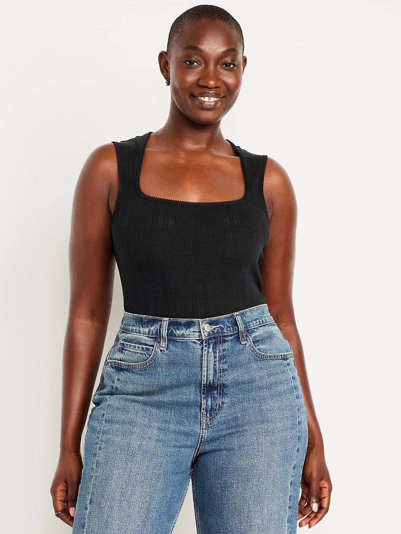 Trapeze-Neck Top