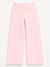 High-Waisted PowerChill Crossover Wide-Leg Leggings for Girls