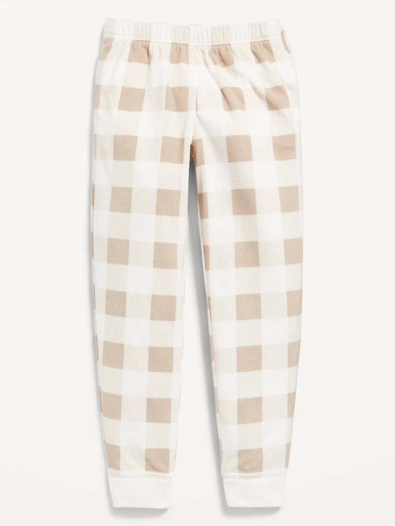 Microfleece Jogger Pajama Pants for Girls