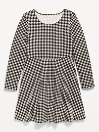 Long-Sleeve Fit and Flare Dress for Girls