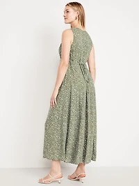 Fit & Flare Floral Maxi Dress