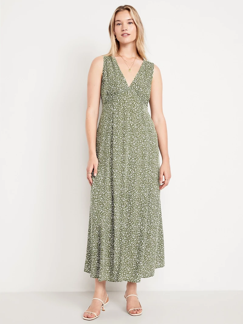 Fit & Flare Floral Maxi Dress