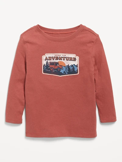 Long-Sleeve Unisex Graphic T-Shirt for Toddler