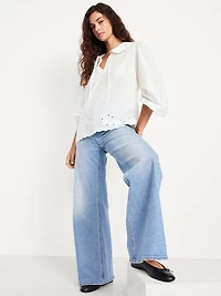 Ruffle-Collar Top