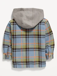 Button-Front Hooded Shirt for Toddler Boys