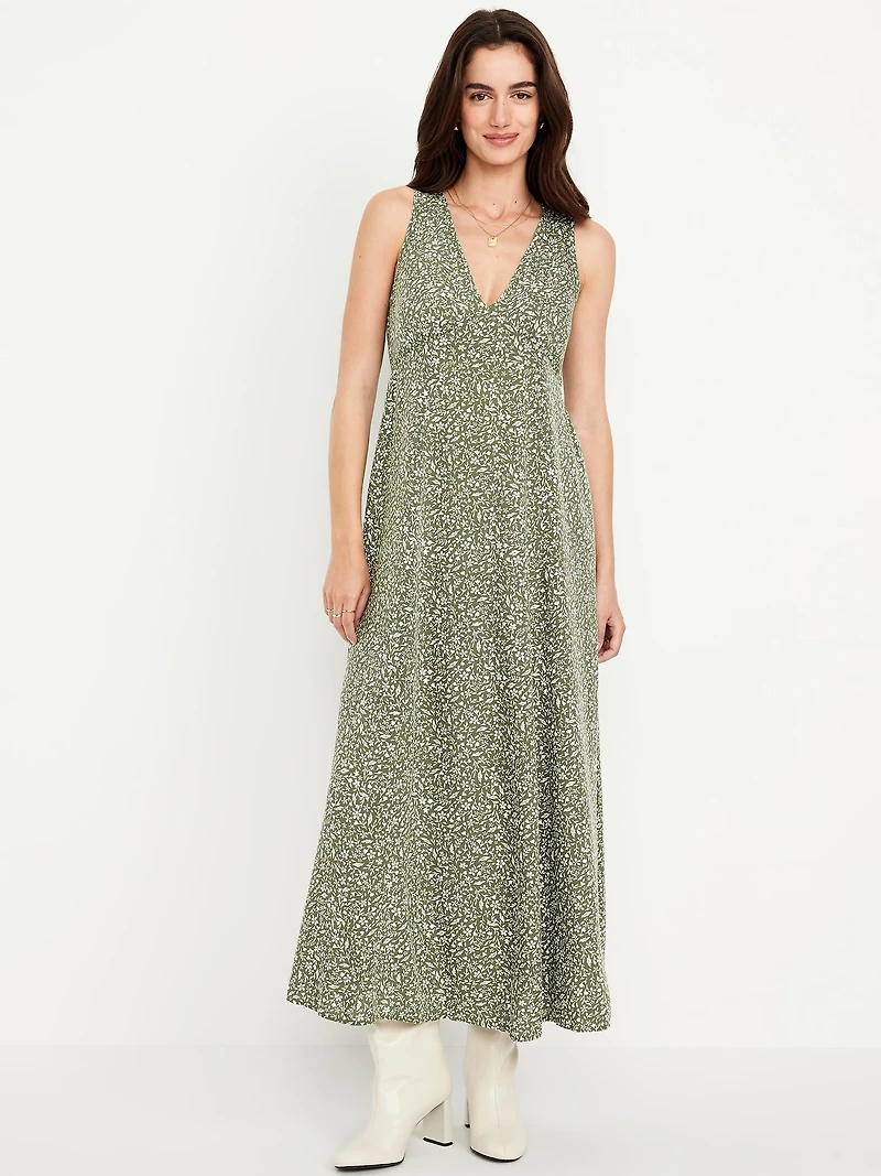 Fit & Flare Floral Maxi Dress