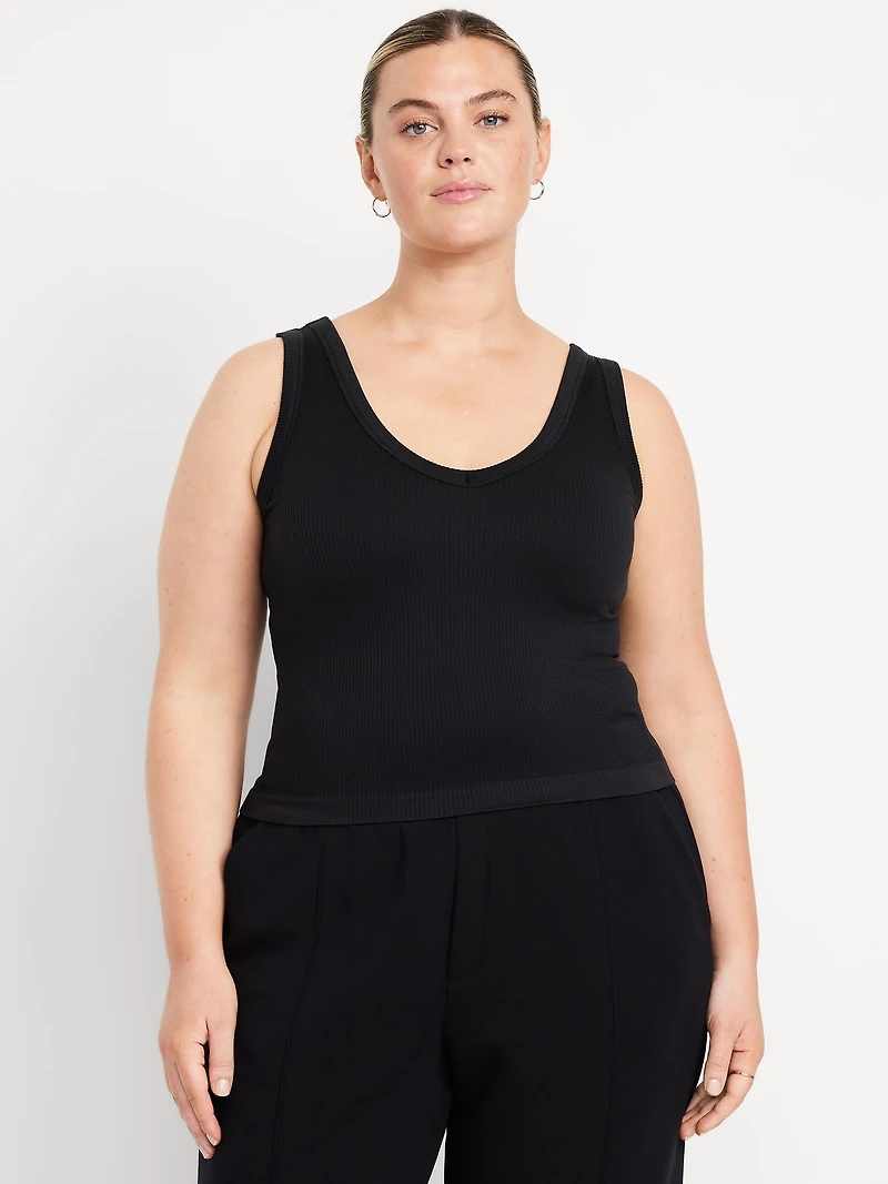 Exhale Seamless Fitted Rib Tank