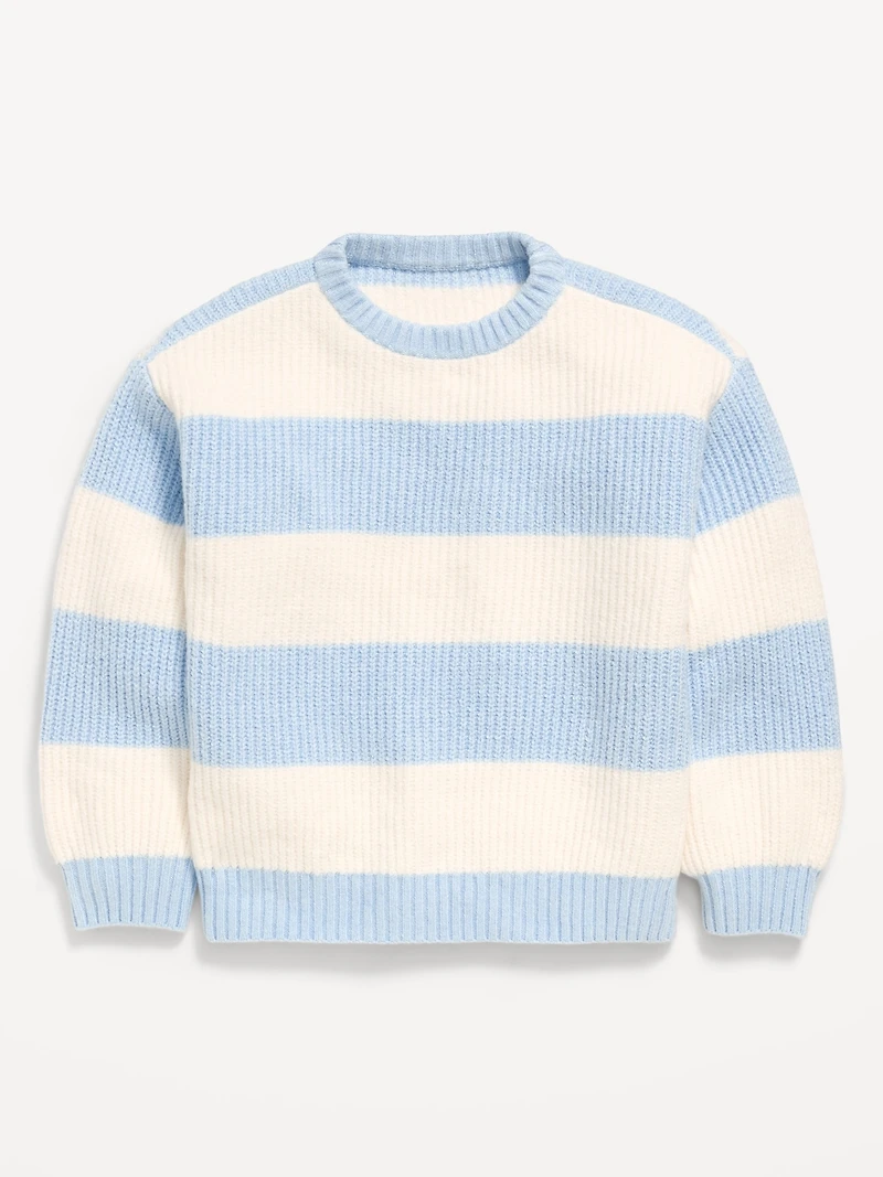 Oversized Crew-Neck Sweater for Girls
