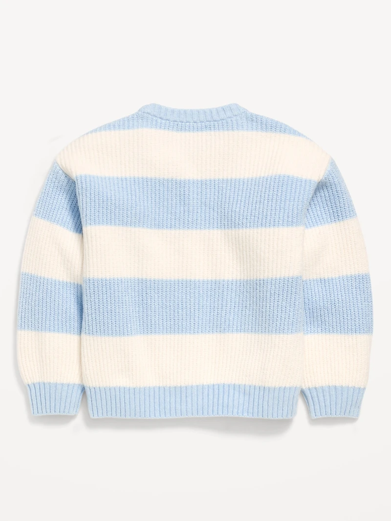 Oversized Crew-Neck Sweater for Girls