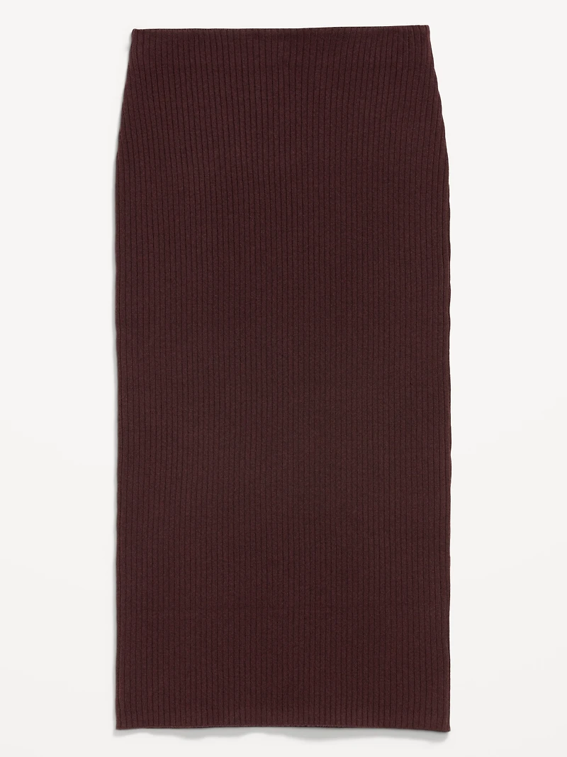 SoSoft Ribbed Midi Sweater Skirt
