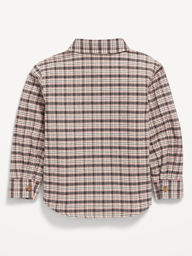 Long-Sleeve Plaid Pocket Shirt for Baby