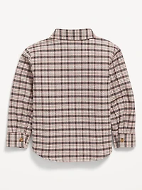 Long-Sleeve Plaid Pocket Shirt for Baby