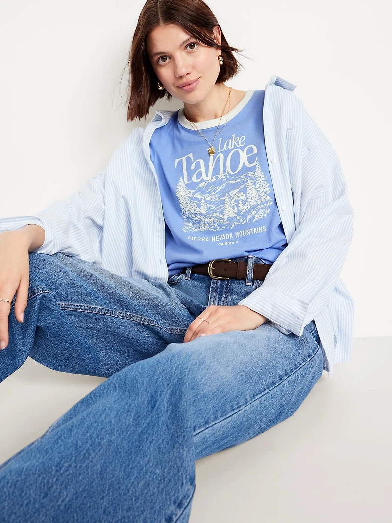 EveryWear Graphic Ringer T-Shirt