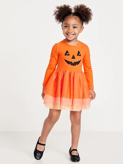 Long-Sleeve Tutu Dress for Toddler Girls