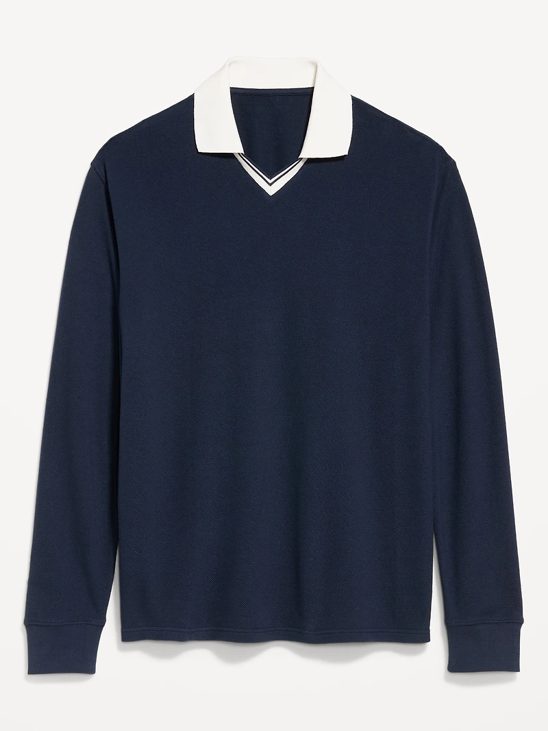 Loose Fit Pique Polo
