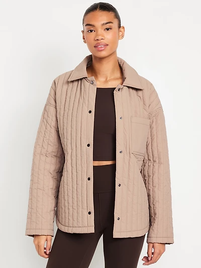 Lightweight Water-Resistant Quilted Jacket