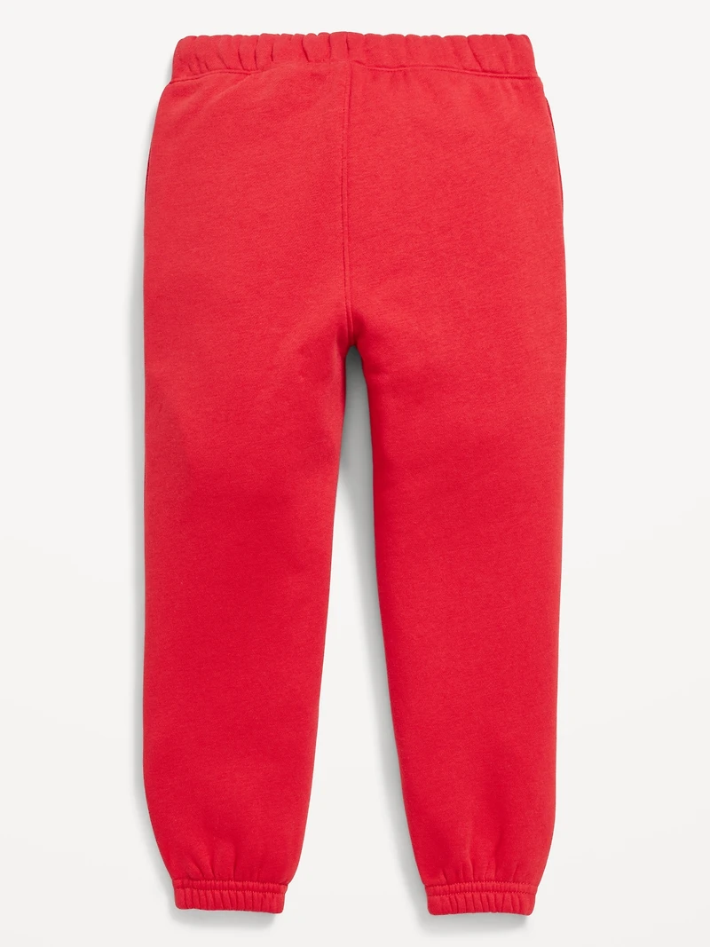 Cinched-Hem Unisex Logo-Graphic Jogger Sweatpants for Toddler