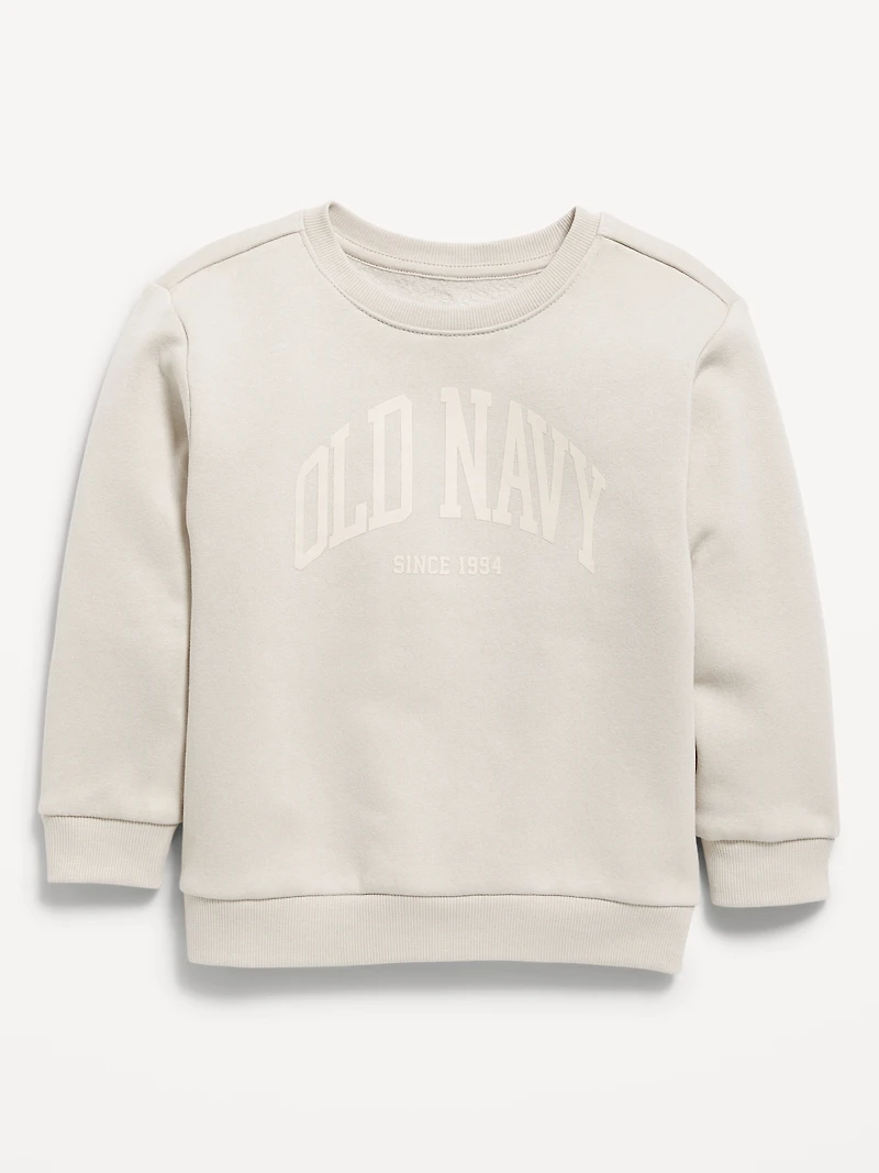 Oversized Logo-Graphic Crew-Neck Sweatshirt for Toddler Boys