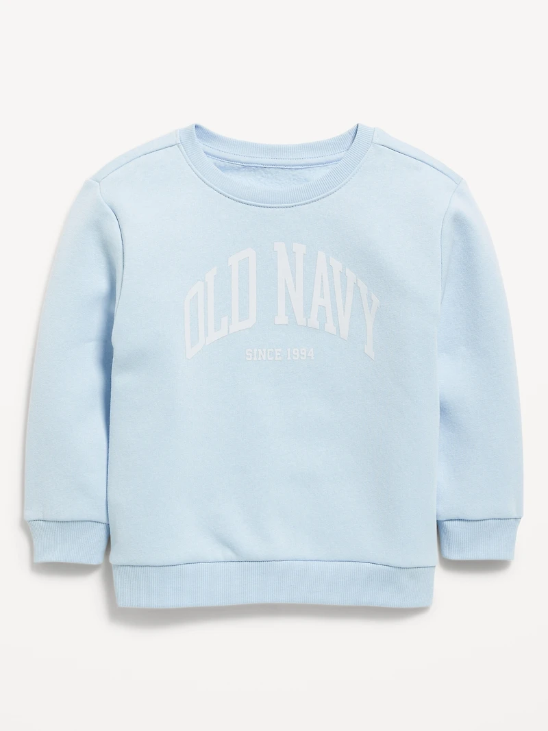 Oversized Logo-Graphic Crew-Neck Sweatshirt for Toddler Boys