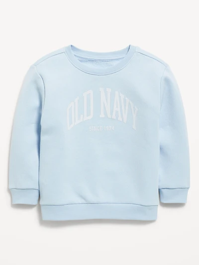 Oversized Logo-Graphic Crew-Neck Sweatshirt for Toddler Boys
