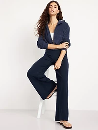 Mid-Rise Jersey Super Wide-Leg Leggings