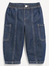 Baggy Barrel-Leg Cargo Jeans for Baby