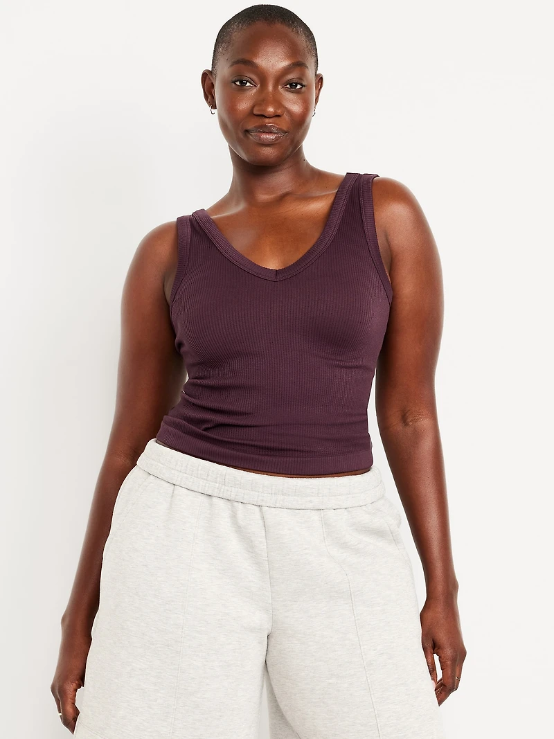 Exhale Seamless Fitted Rib Tank