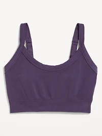 Light Support Fluid Seamless Ribbed Sports Bra