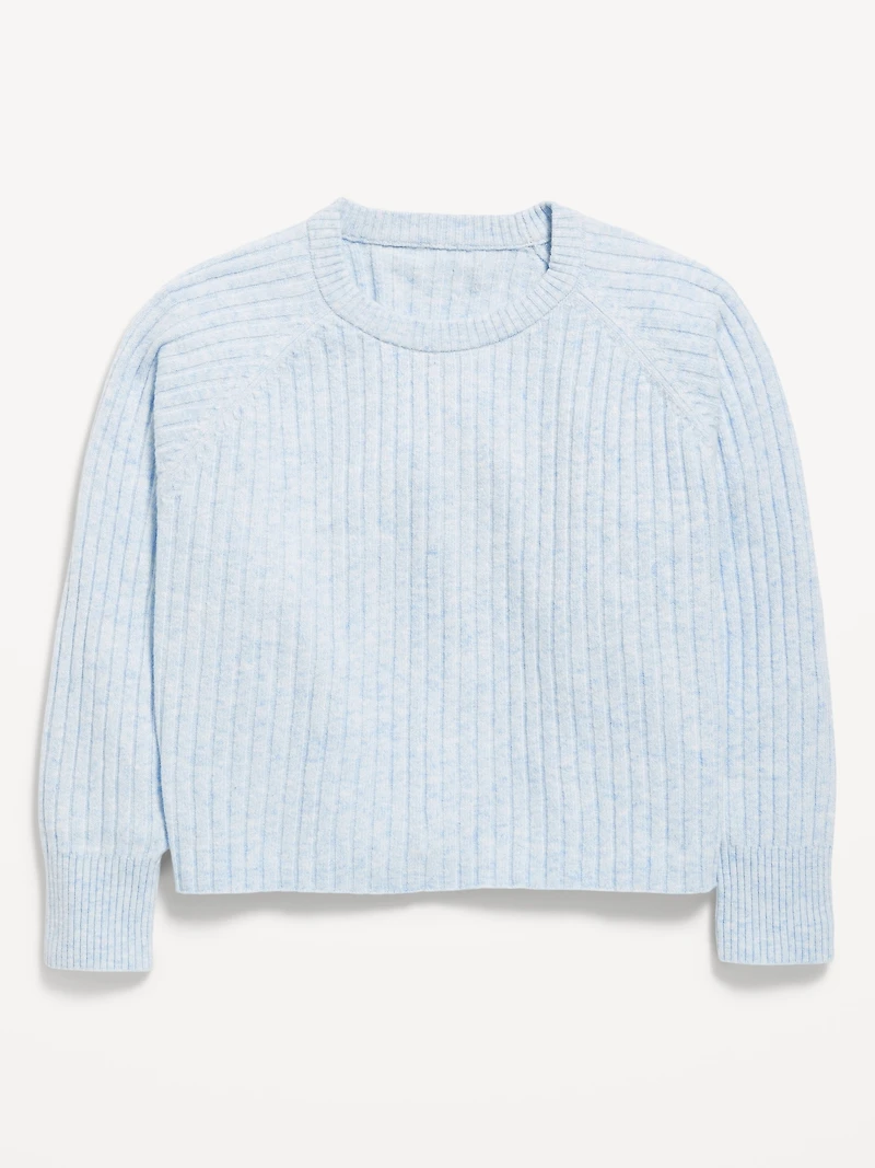 SoSoft Long-Sleeve Ribbed Sweater for Girls
